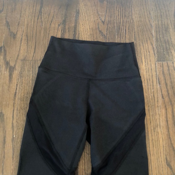 NWOT Aerie Black Mesh High Waist Leggings XS - Picture 4 of 7